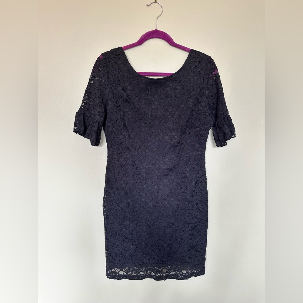 Navy Lace Dress
